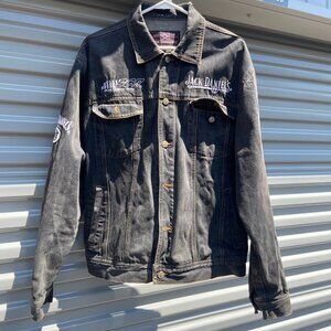 Jack Daniels Old No. 7 Richard Childress Racing RCR Black Denim Jacket size L